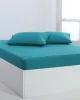 Βαμβακερό σεντόνι essentials (165cm x 200cm   35cm) teal blue