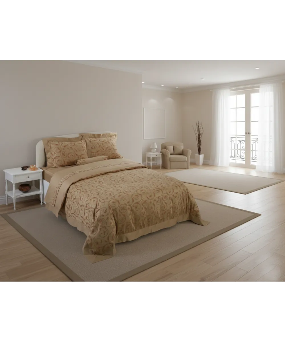 Σετ 6 τεμαχίων υπέρδιπλα σεντόνια ζακάρ (230cm x 250cm) HS009