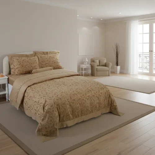Σετ 6 τεμαχίων υπέρδιπλα σεντόνια ζακάρ (230cm x 250cm) HS009