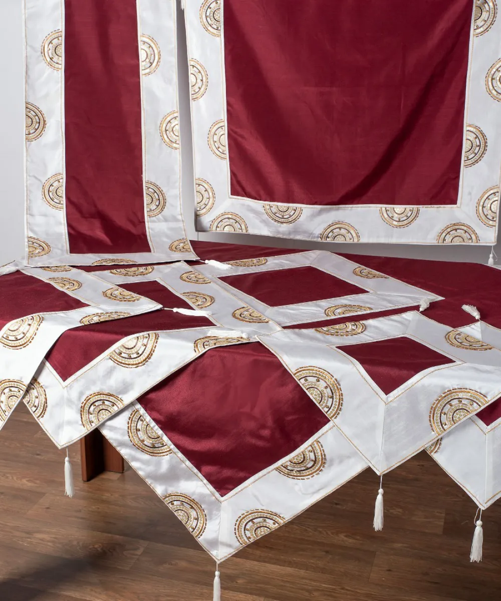 Σετ 7 τεμαχίων (90cm x 90cm, 40cm x 110cm, 130cm x 130cm, 2x40cm x 40cm, 2x55cm x 55cm) 612 ΧΜ-45 Μπορντώ Σετ 7 τεμαχίων (90cm x 90cm, 40cm x 110cm, 130cm x 130cm, 2x40cm x 40cm, 2x55cm x 55cm) 612 ΧΜ-45 Μπορντώ