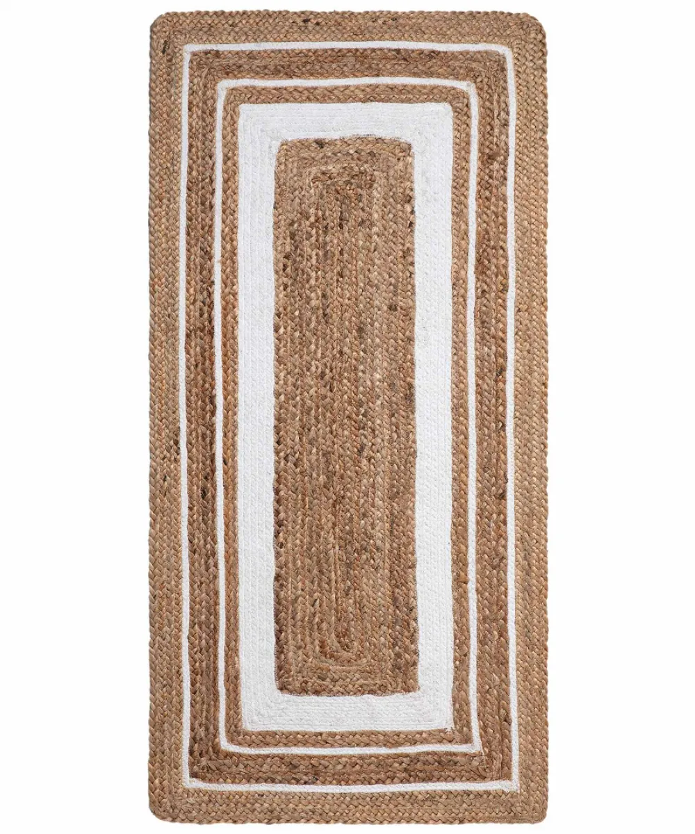 Χαλί γιούτα 1725 (60cm x 130cm) natural/white Χαλί γιούτα 1725 (60cm x 130cm) natural/white