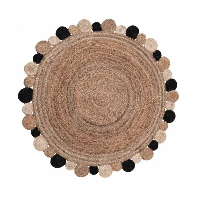 Χαλί γιούτα 1731 (120cm) black