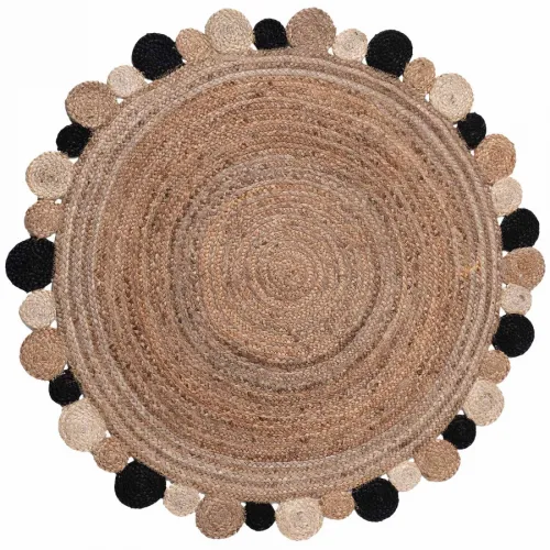 Χαλί γιούτα 1731 (120cm) black