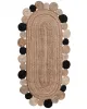 Χαλί γιούτα 1734 (60cm x 130cm) black