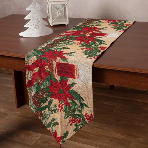 Χριστουγεννιάτικη τραβέρσα στόφα W351-131 (33cm x 172cm)
