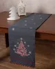 Χριστουγεννιάτικη τραβέρσα NW347 (35cm x 175cm) ανθρακί