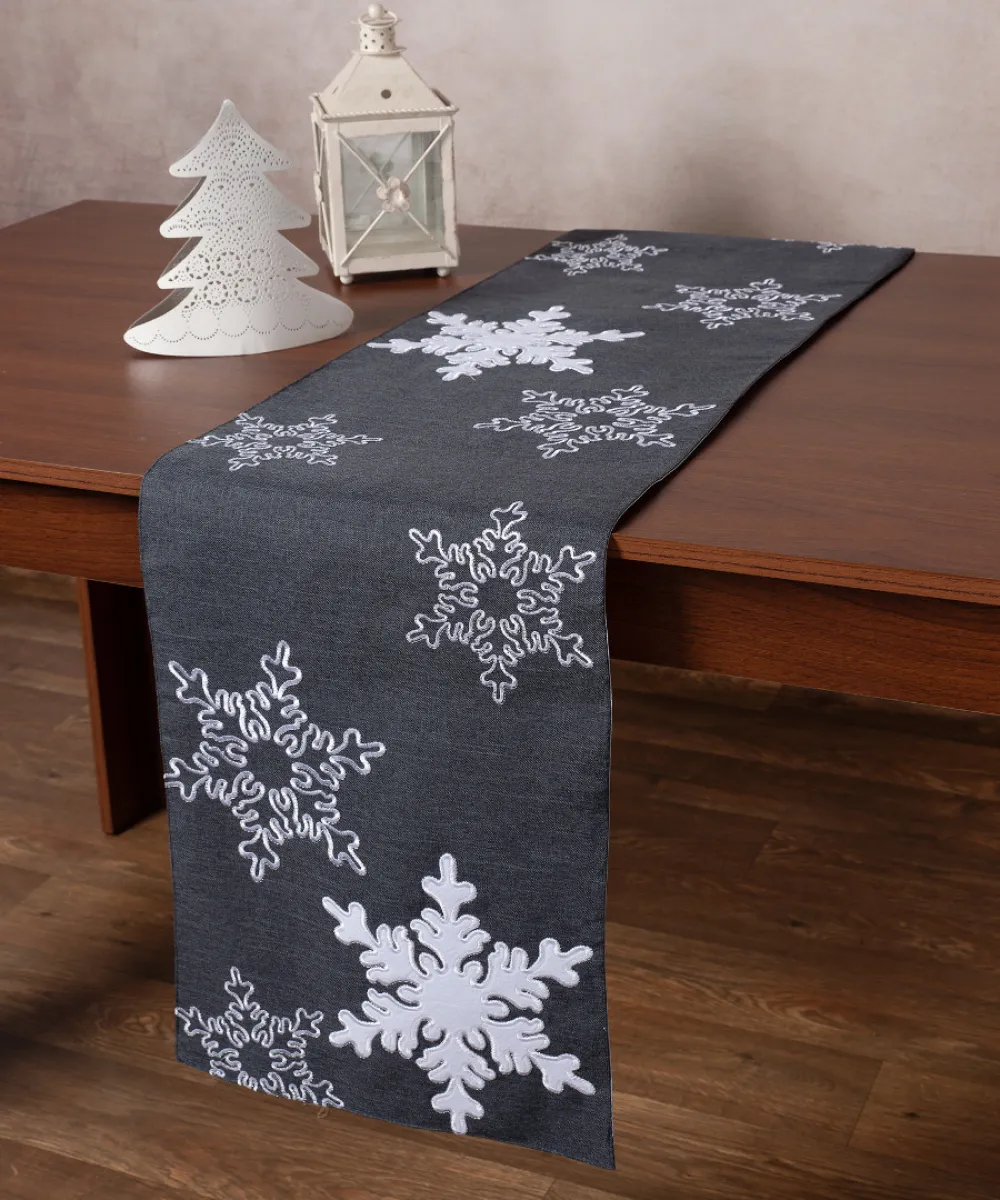 Χριστουγεννιάτικη τραβέρσα NW348 (35cm x 170cm) ανθρακί Χριστουγεννιάτικη τραβέρσα NW348 (35cm x 170cm) ανθρακί