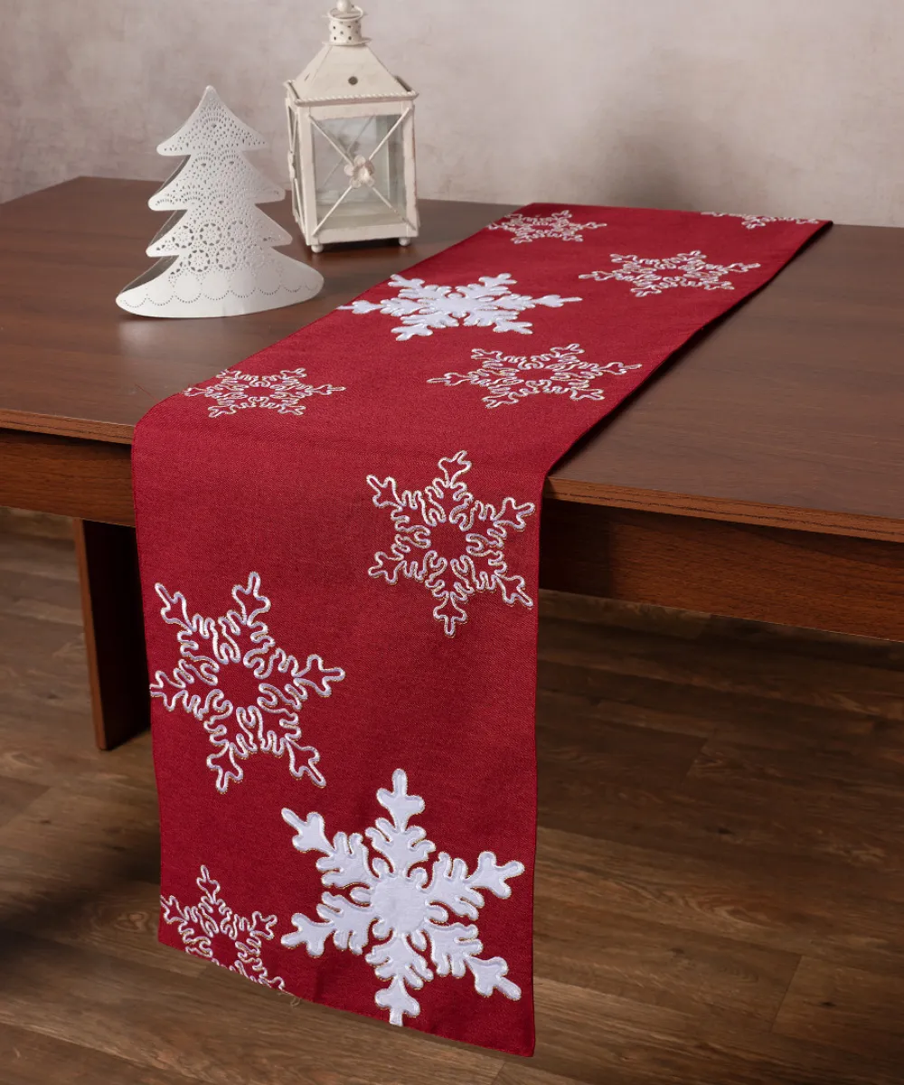 Χριστουγεννιάτικη τραβέρσα NW348 (35cm x 170cm) κόκκινη Χριστουγεννιάτικη τραβέρσα NW348 (35cm x 170cm) κόκκινη