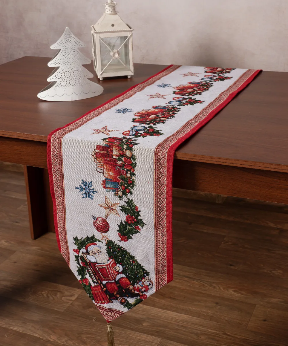 Χριστουγεννιάτικη τραβέρσα στόφα W356 (35cm x 175cm) Χριστουγεννιάτικη τραβέρσα στόφα W356 (35cm x 175cm)