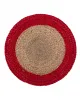 Σουπλά γιούτα (38cm) natural/red Σουπλά γιούτα (38cm) natural/red