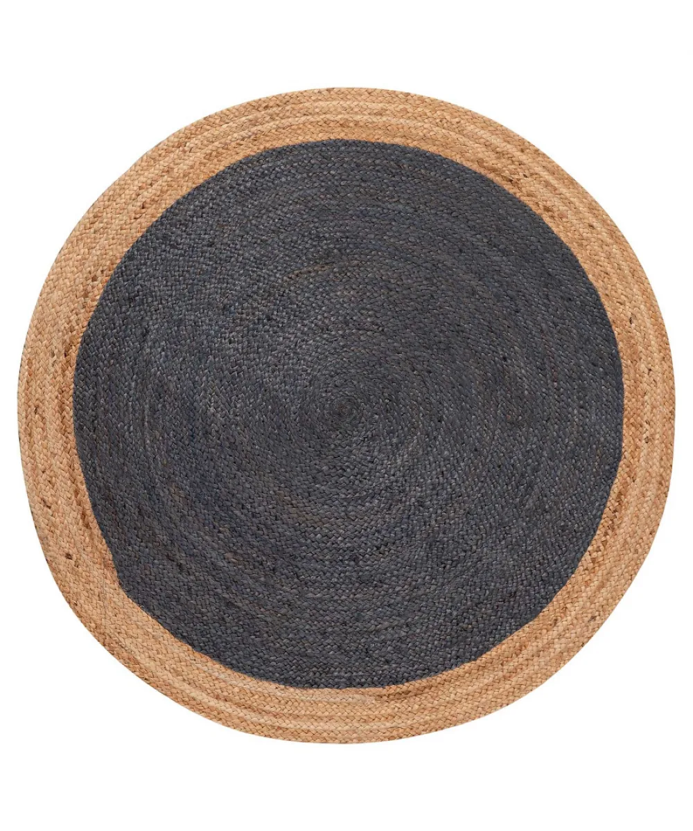 Χαλί γιούτα 1749 (150cm) natural/dark grey