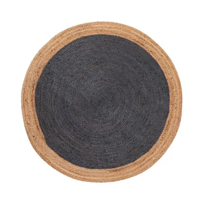 Χαλί γιούτα 1749 (150cm) natural/dark grey