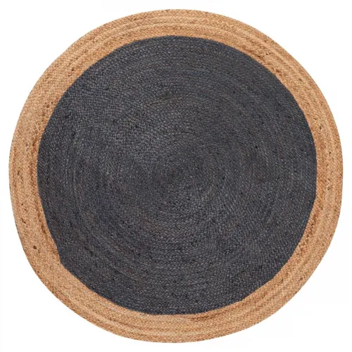 Χαλί γιούτα 1749 (150cm) natural/dark grey