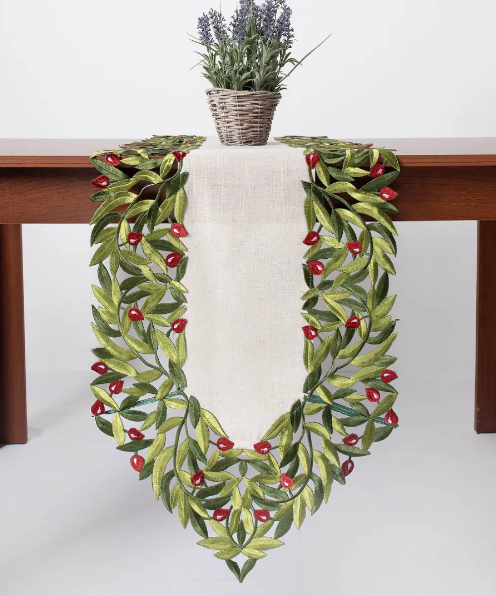 Τραβέρσα 2353 (45cm x 170cm) κόκκινη ελιά Τραβέρσα 2353 (45cm x 170cm) κόκκινη ελιά