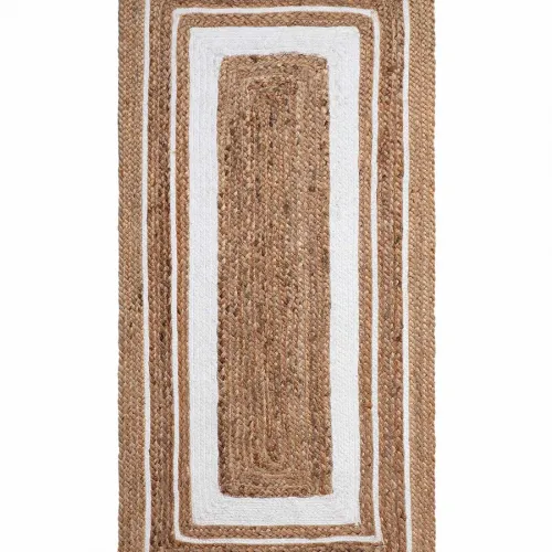 Χαλί γιούτα 1781 (120cm x 180cm) natural/white