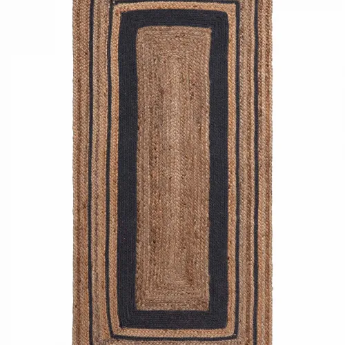 Χαλί γιούτα 1782 (120cm x 180cm) natural/black