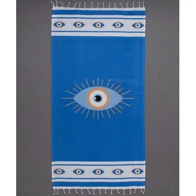 Pestemal nkp (90cm x 180cm) μπλέ