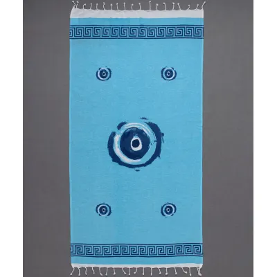 Pestemal nkp712 (90cm x 180cm) μπλέ
