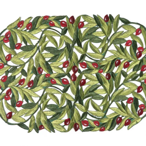 Σουπλά 2352 (35cm x 50cm) κόκκινη ελιά oval