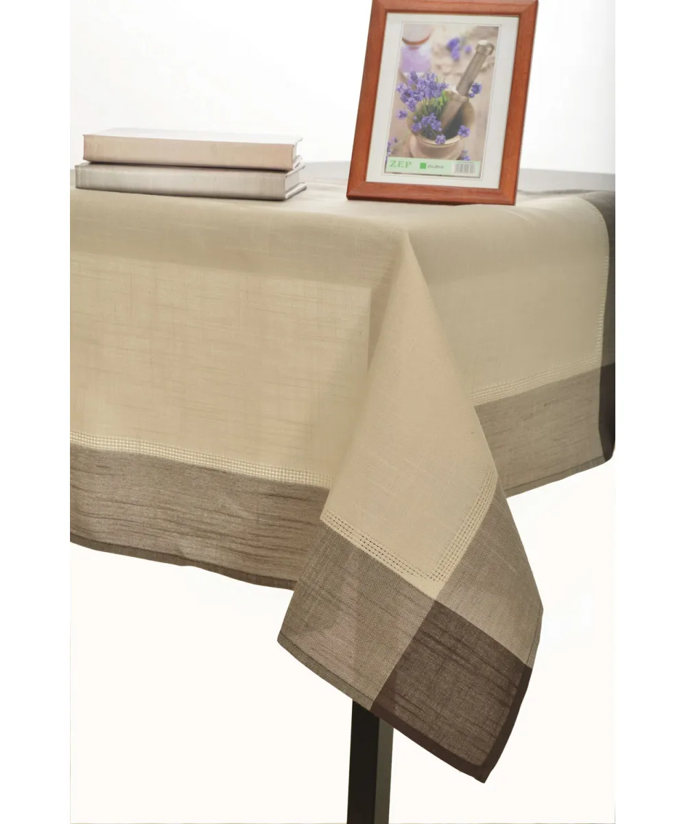τραπεζομάντηλα nx031 (135cm x 135cm) γκρί καφέ γωνία τραπεζομάντηλα nx031 (135cm x 135cm) γκρί καφέ γωνία