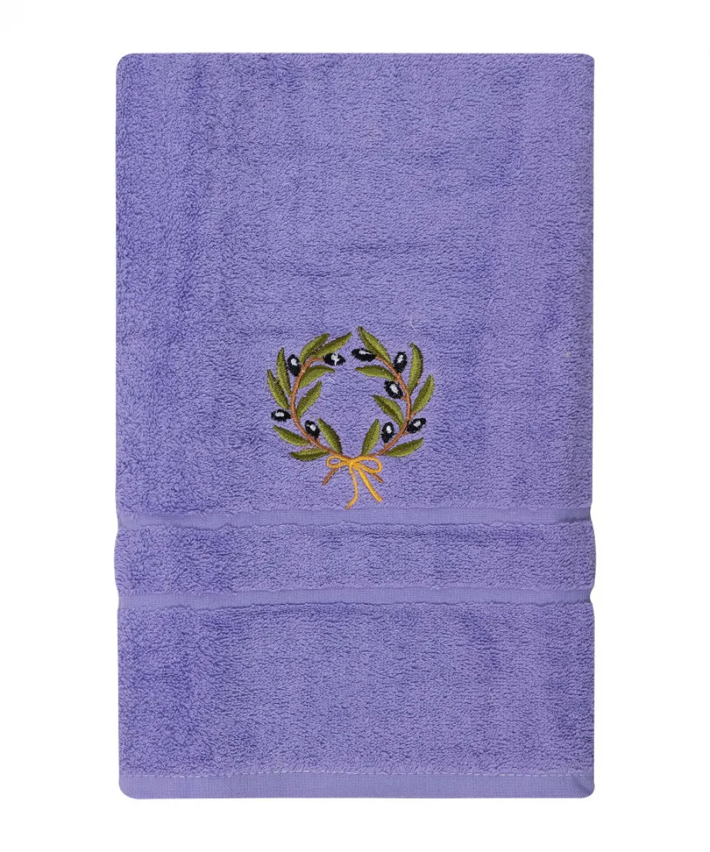 Πετσέτα Προσώπου ( 50cm x 100cm ) Μωβ με στεφάνι Πετσέτα Προσώπου ( 50cm x 100cm ) Μωβ με στεφάνι