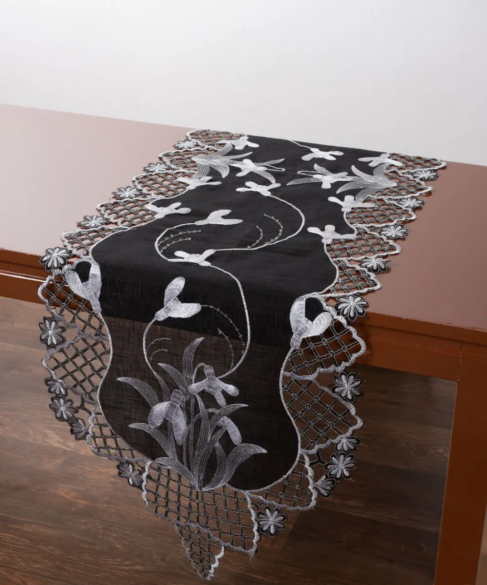 Τραβέρσα (45cm x 170cm) 8215 Μαύρο