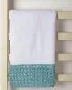 Πετσέτα Προσώπου (50cm x 100cm) με δαντέλα λευκό/μπλε Πετσέτα Προσώπου (50cm x 100cm) με δαντέλα λευκό/μπλε