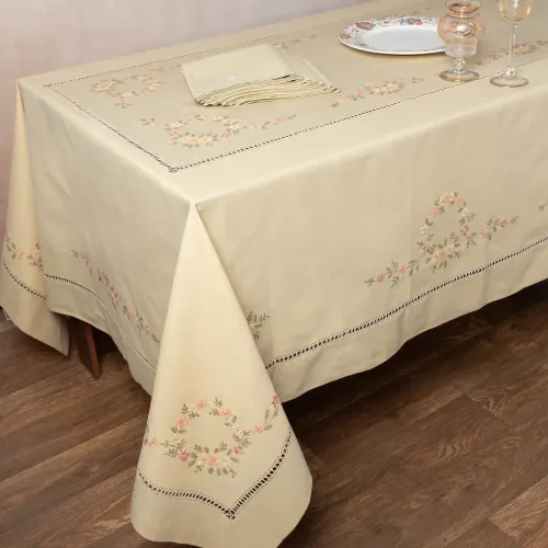Χειροποίητο Τραπεζομάντηλο 7421 (170cm x 210cm) Λαδί