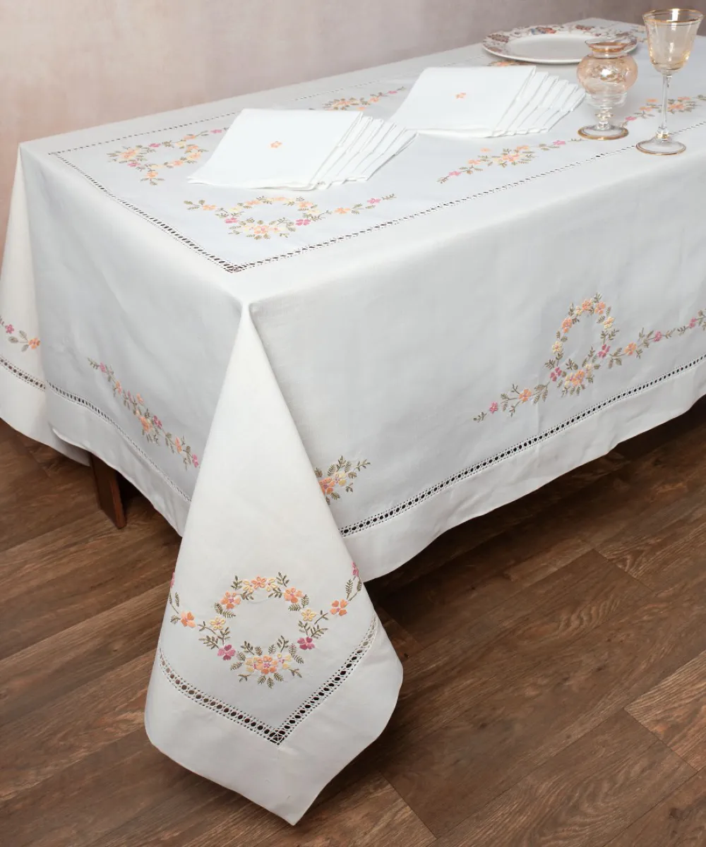 Χειροποίητο Τραπεζομάντηλο 7421 (170cm x 350cm) Ivory Χειροποίητο Τραπεζομάντηλο 7421 (170cm x 350cm) Ivory