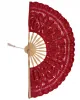 Χειροποίητη βεντάλια (27cm) κόκκινη