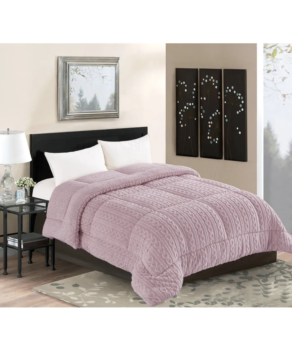 Κουβερτοπάπλωμα braid (220cm x 240cm) λιλά Κουβερτοπάπλωμα braid (220cm x 240cm) λιλά