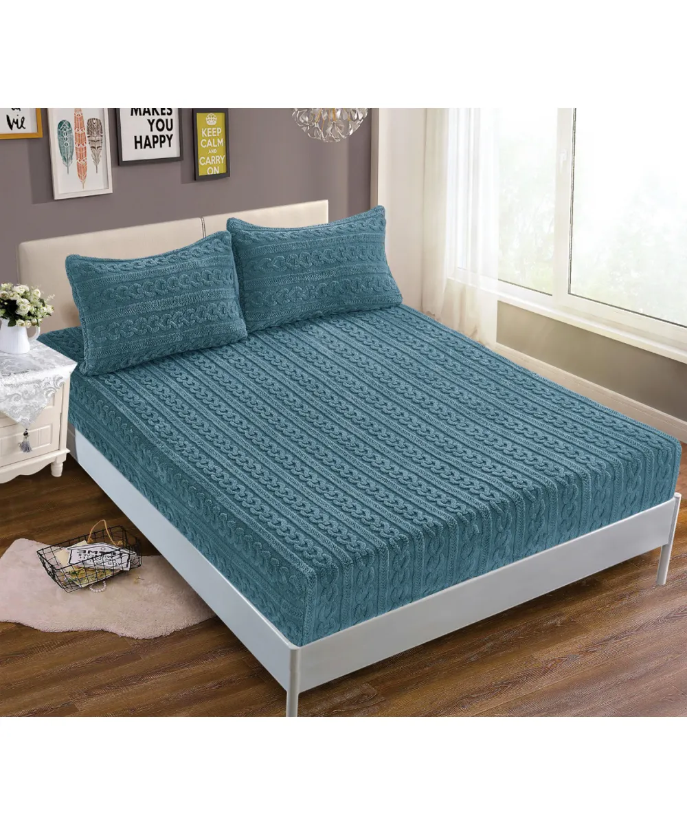 Σεντόνι fleece braid (160cm x 200cm ) ραφ Σεντόνι fleece braid (160cm x 200cm ) ραφ