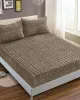 Σεντόνι fleece braid (100cm x 200cm ) καφέ Σεντόνι fleece braid (100cm x 200cm ) καφέ