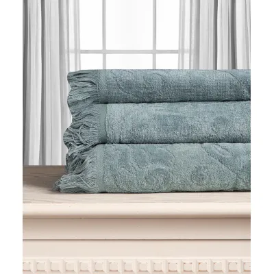 Βαμβακερή ζακάρ πετσέτα ALICIA 520gsm (40cm x 60cm) πράσινο