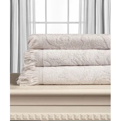 Βαμβακερή ζακάρ πετσέτα ALICIA 520gsm (40cm x 60cm) silver