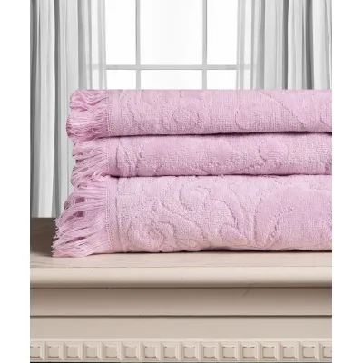 Βαμβακερή ζακάρ πετσέτα ALICIA 520gsm (80cm x 150cm) ρόζ
