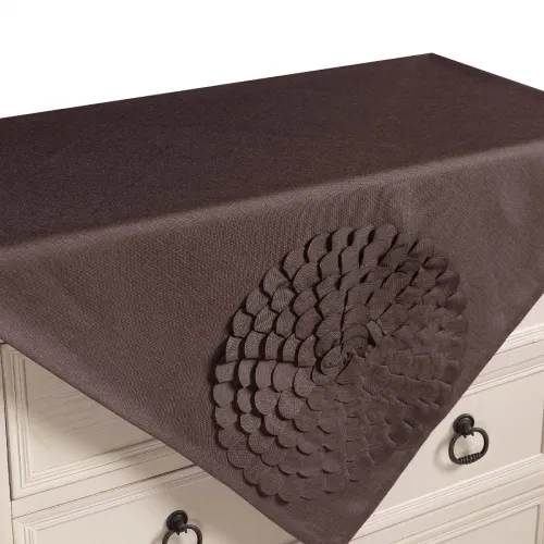 Τραπεζοκαρέ 538 (130cm x 130cm) καφέ 
