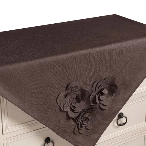 Τραπεζοκαρέ 558 (130cm x 130cm) καφέ 