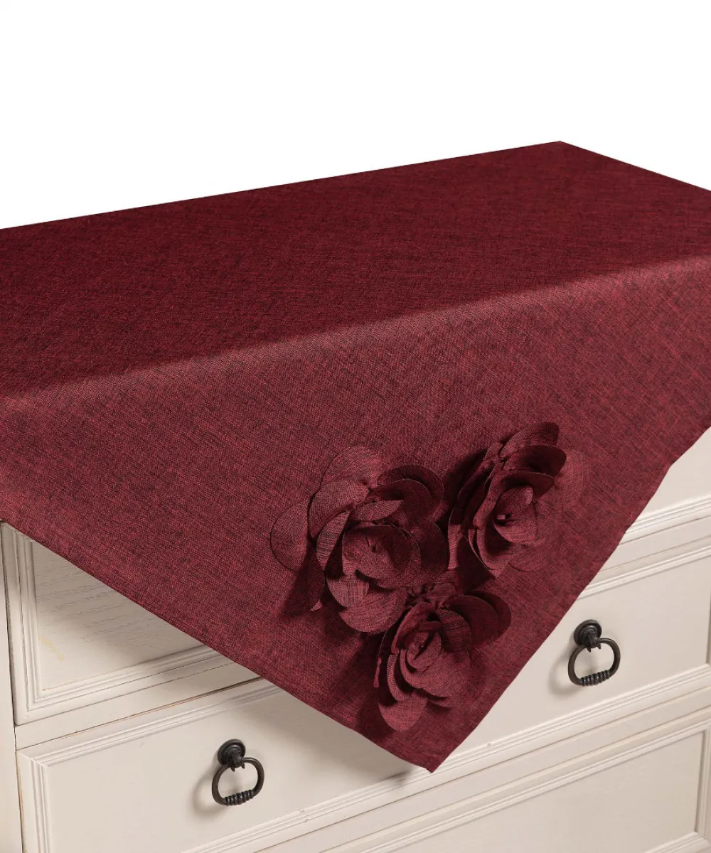 Τραπεζοκαρέ 558 (130cm x 130cm) μπορντώ Τραπεζοκαρέ 558 (130cm x 130cm) μπορντώ