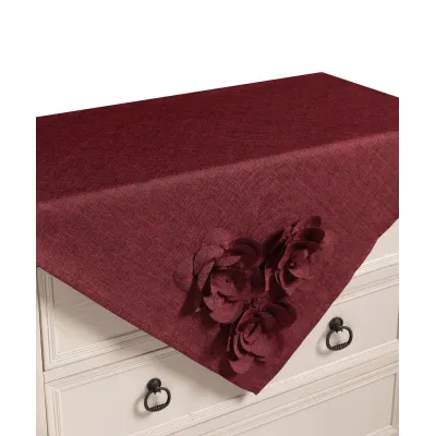 Τραπεζοκαρέ 558 (130cm x 130cm) μπορντώ 