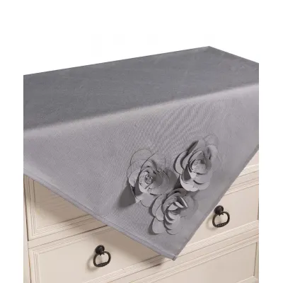 Τραπεζοκαρέ 558 (130cm x 130cm) γκρί 