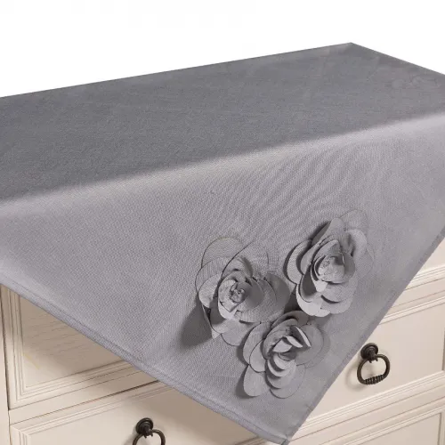 Τραπεζοκαρέ 558 (130cm x 130cm) γκρί 