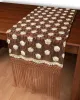 Τούλινη καρέ τραβέρσα 264-17 (50cm x 200cm) καφέ