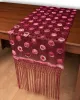 Τούλινη καρέ τραβέρσα 264-17 (50cm x 200cm) μπορντώ 