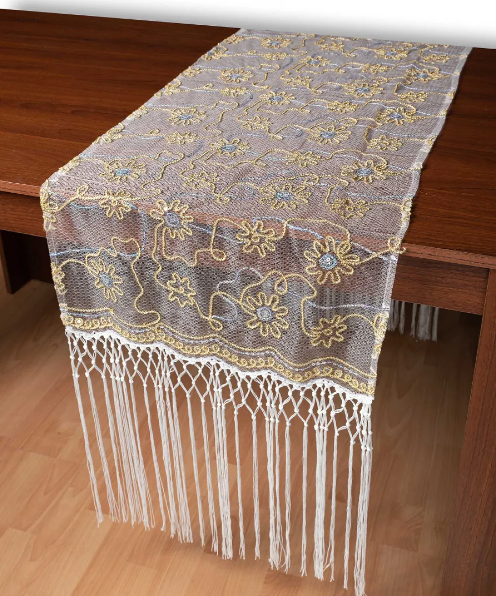 Τούλινη καρέ τραβέρσα 7180 (50cm x 200cm) λευκό 