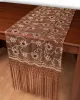 Τούλινη καρέ τραβέρσα 7180 (50cm x 200cm) καφέ