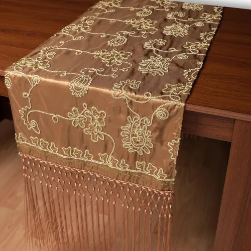 Σατέν τραβέρσα 7710 (50cm x 210cm) λαδί