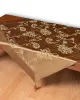 Σατέν τραπεζοκαρέ 7710 (135cm x 135cm) λαδί Σατέν τραπεζοκαρέ 7710 (135cm x 135cm) λαδί