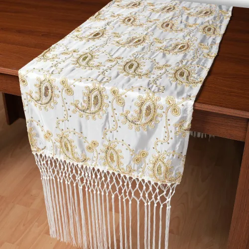 Σατέν τραβέρσα 1028 (50cm x 210cm) λευκό  