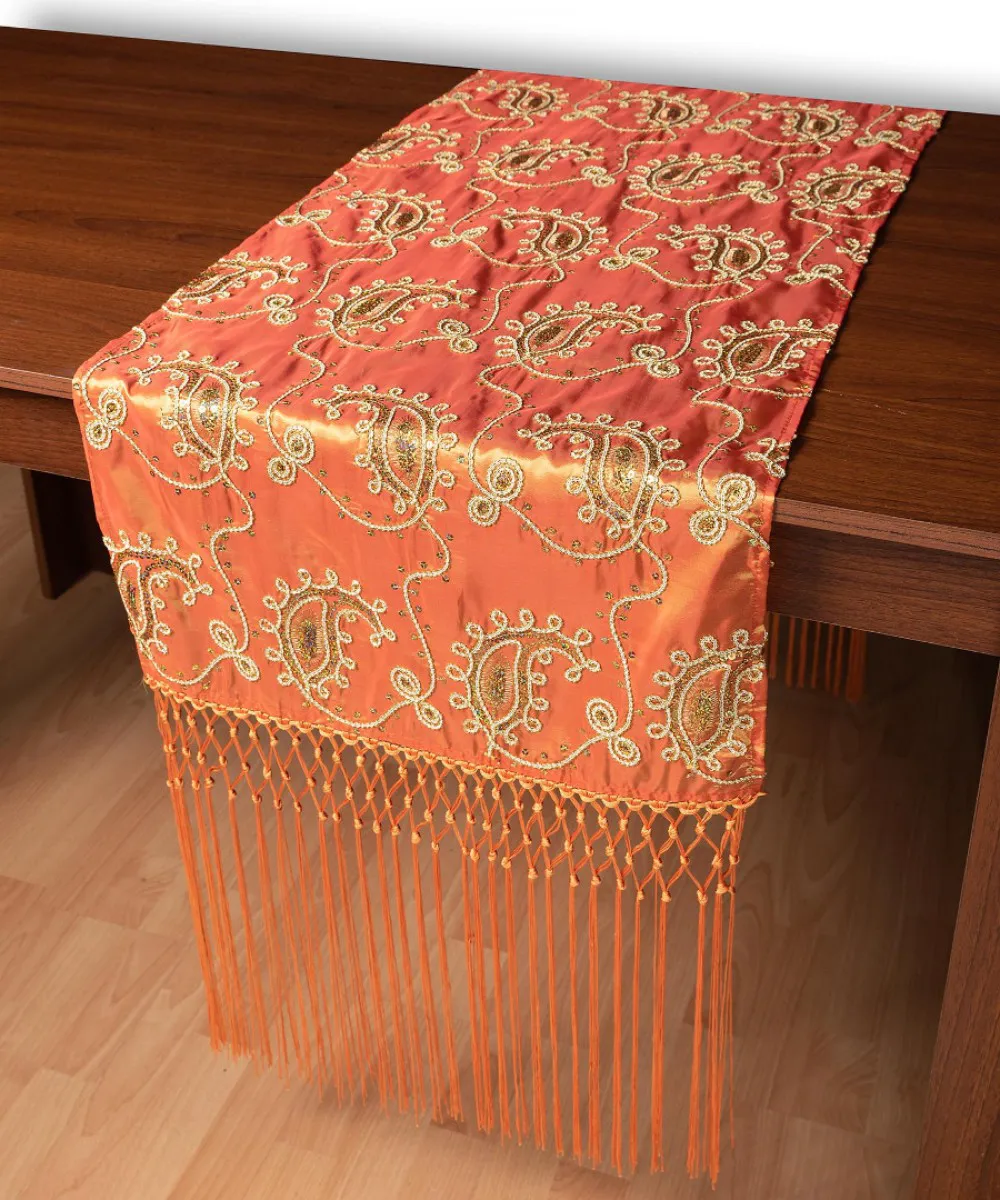 Σατέν τραβέρσα 1028 (50cm x 210cm) πορτοκαλί  
